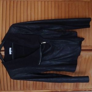 Calvin Klein Faux Suede Motocycle Jacket